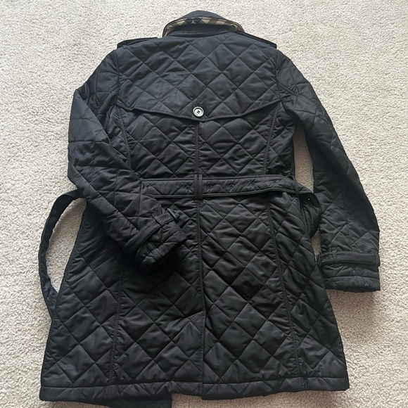 Authentic Burberry Brit belted quilted Jacket XS - Picture 2 of 8
